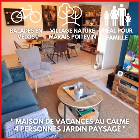 Sud Vendee 85, 25 Min De La Rochelle, Maison De 60 M2, 2 Chambres, 4 Personnes, Jardin Clos *